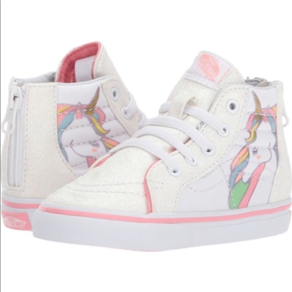 vans sk8 hi rainbow glitter